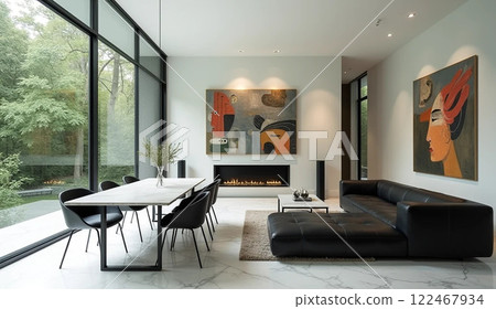 Modern design, minimalist design, living room 122467934