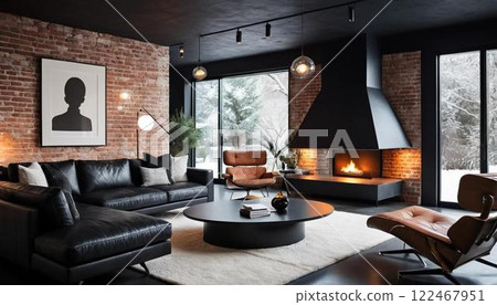 Modern design, minimalist design, living room 122467951