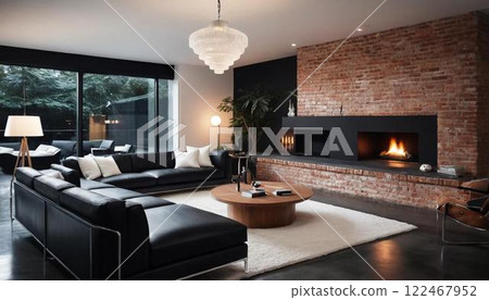 Modern design, minimalist design, living room 122467952