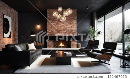 Modern design, minimalist design, living room 122467953