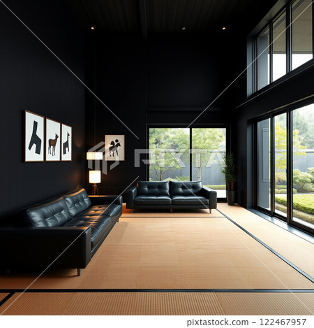 Modern design, minimalist design, living room 122467957