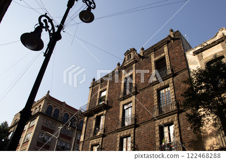 Beautiful historic buildings around the famous Zocalo at the downtown of Mexico City. Beautiful historic buildings around the famous Zocalo at the downtown of Mexico City. 122468288