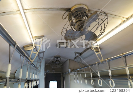 台灣新北投溫泉(台北北部):展示老式客車電風扇(新北投車站公園內) 台灣新北投溫泉(台北北部):展示老式客車電風扇(新北投車站公園內) 122468294