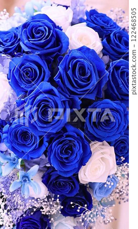 Smartphone wallpaper Bouquet Blue Rose Preserved Flowers 122468505