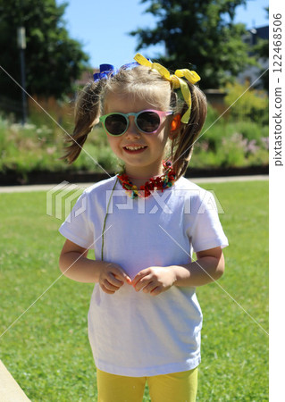 Little kid girl 5-6 years old 122468506