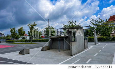 architectural place for skating and sports 122468514