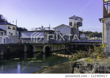 Tamashima City, Tamagawa Drainage Pumping Station, Kurashiki City, Okayama Prefecture Tamashima City, Tamagawa Drainage Pumping Station, Kurashiki City, Okayama Prefecture 122469427