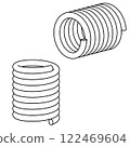 Spring line drawing 122469604