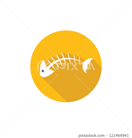 Bone fish icon Bone fish icon 122469941