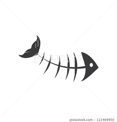 Bone fish icon 122469950