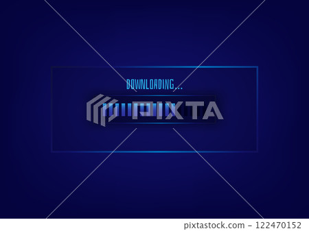 Abstract background with downloading status bar 122470152