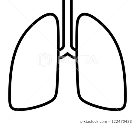 Human lungs icon 122470428