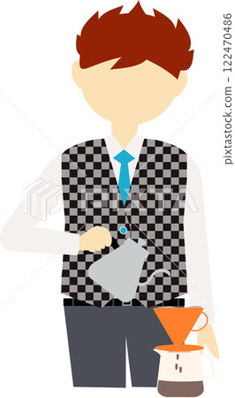 Man dripping coffee 122470486