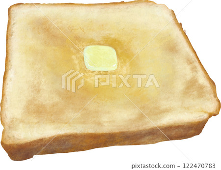 奶油吐司插圖素材 122470783