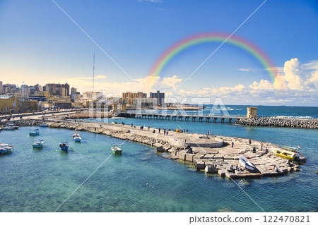 Beautiful view of the coast of Alexandria Beautiful view of the coast of Alexandria 122470821