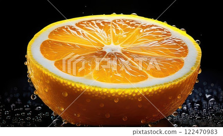 AI image: Cut orange 122470983