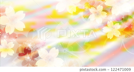日本模式櫻花春天背景 122471009