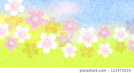 日本模式櫻花春天背景 日本模式櫻花春天背景 122471019