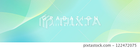 Curve and gradient background_Emerald green 122472075