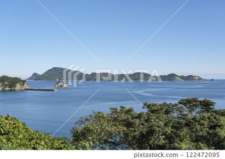 View of the islands of the Nichinan coast from Nangō 122472095