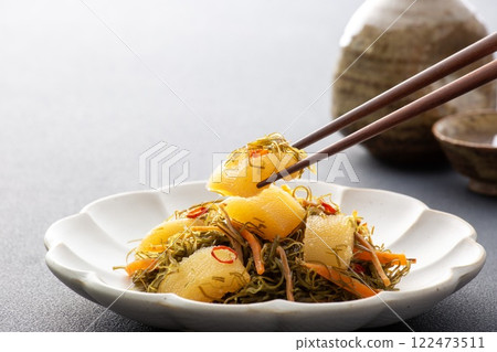 Matsumae pickles, sake snacks, Japanese food, evening drinks 122473511