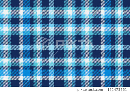Blue tartan check pattern-White Day 122473561