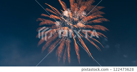 春節煙火綻放夜空 春節煙火綻放夜空 122473628