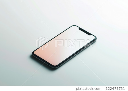 有白色螢幕的簡單設計智慧型手機 122473731