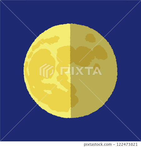 模擬手繪月亮 模擬手繪月亮 122473821