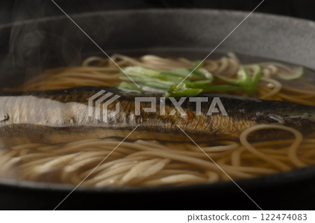 Steamed herring soba 122474083