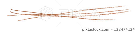 brown pencil strokes isolated on transparent background 122474124