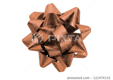brown ribbon on isolated on transparent background. brown ribbon on isolated on transparent background. 122474132