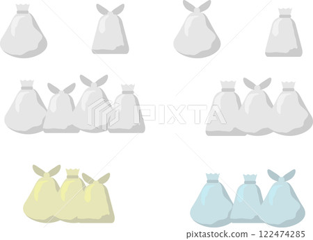 各種垃圾袋插圖集 各種垃圾袋插圖集 122474285