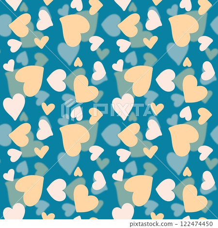 Blurred background with heart pattern Blurred background with heart pattern 122474450
