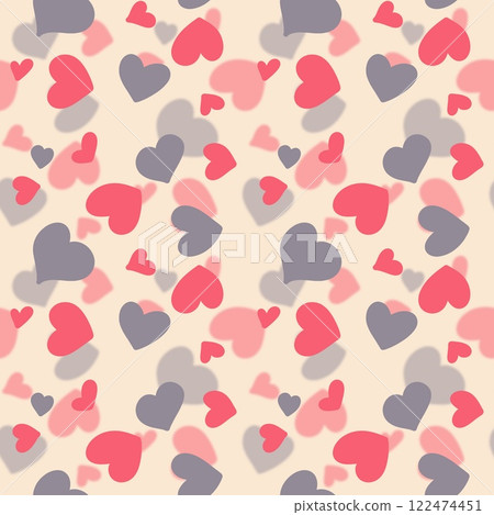 Blurred background with heart pattern Blurred background with heart pattern 122474451