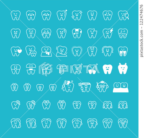 牙齒圖示 set_10 122474676