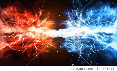 " Relative Red and Blue Energy Background ." 122475045