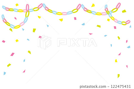 Entrance ceremony decorative frame illustration 122475431