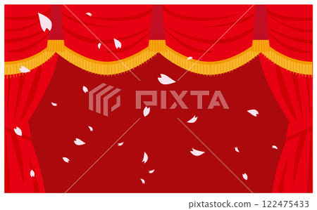 Entrance ceremony decorative frame illustration 122475433