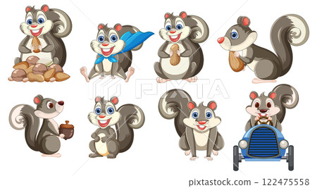 Playful Squirrels and Their Adventures Playful Squirrels and Their Adventures 122475558