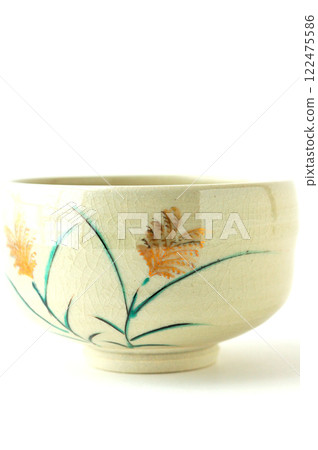 Matcha tea bowl of Kutani Yahobun Matcha tea bowl of Kutani Yahobun 122475586