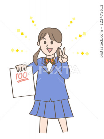 拿了100分的學生 拿了100分的學生 122475612