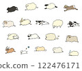 Illustration set of various kinds of sheep 122476171
