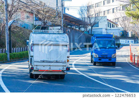 Garbage truck, garbage collection, waste disposal plant Garbage truck, garbage collection, waste disposal plant 122476653