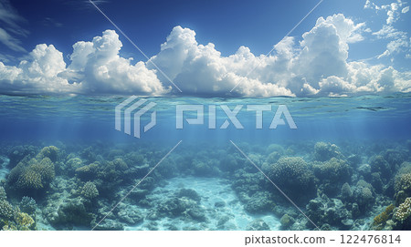 海上和海底壯麗自然風光的“人工智慧生成圖像” 122476814