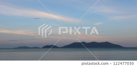 Sunset view from Klong Kloi Beach, Koh Chang, Thailand. 122477030