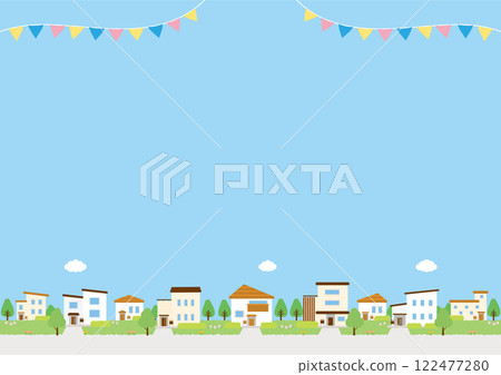 背景材料-房屋2025-4向量 122477280