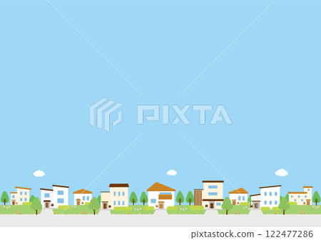 Background material-Housing 2025-7 Vector 122477286