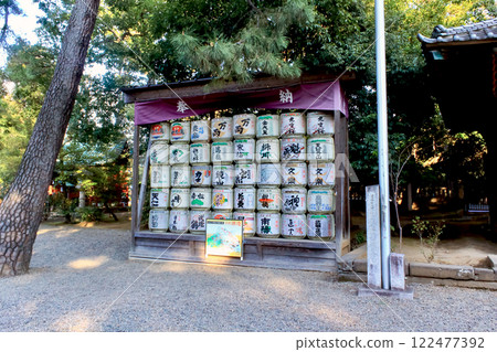 [埼玉] 大宮的冬天：捐贈給冰河神社的木桶 122477392