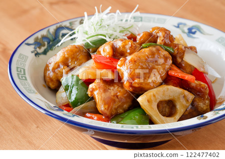 Black vinegar sweet and sour pork Black vinegar sweet and sour pork 122477402
